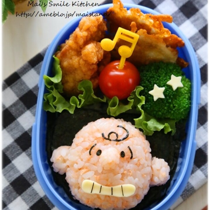キャラ弁*チャーリーブラウンのお弁当♪